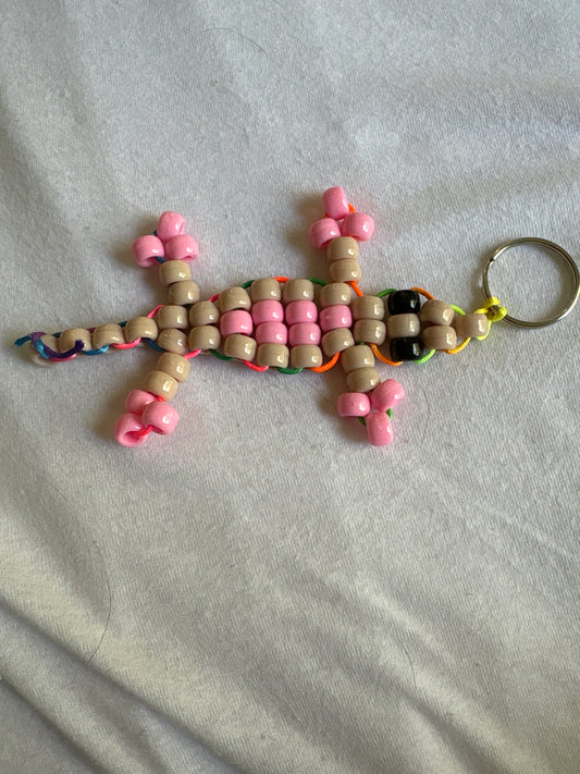 Pink and tan Kandi lizard